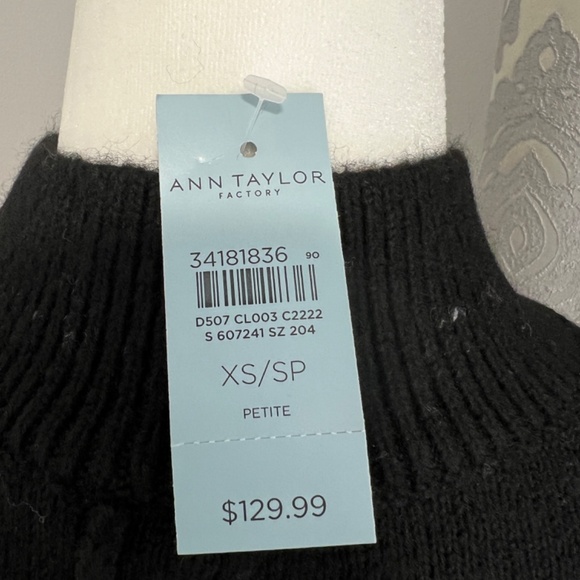 Ann Taylor Factory Petite NEW Crew Neck Pullover Poncho/Sweater - Picture 9 of 15